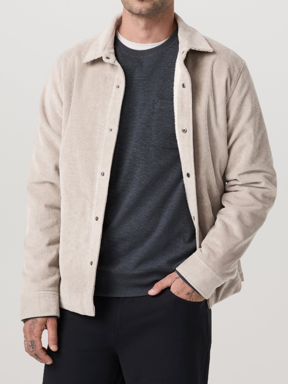 NWT Vuori Cord Jacket Toast Fleece Lined Corduroy Men’s Large